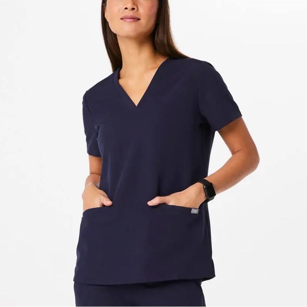 FIGS Casma Scrub Top Navy Technical Collection
